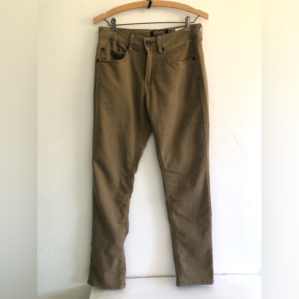 Ezekiel 305 Chopper Slim Fit Soft Stretch Jeans Size 29 Beige/Brown